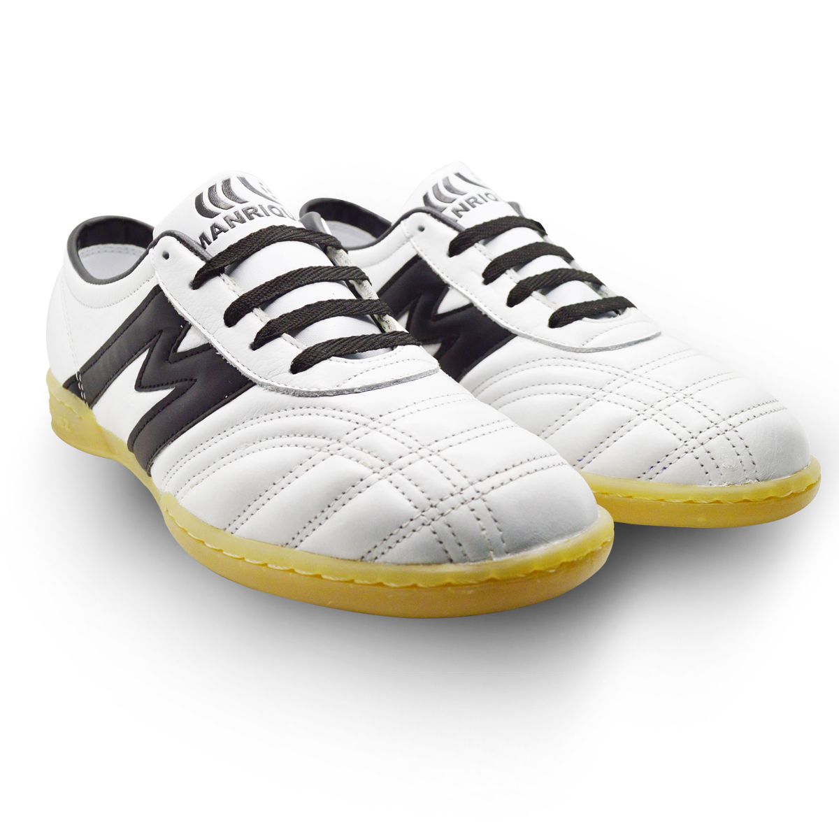 Manriquez Botines de fútbol piel tachones turf suela hule césped artificial
