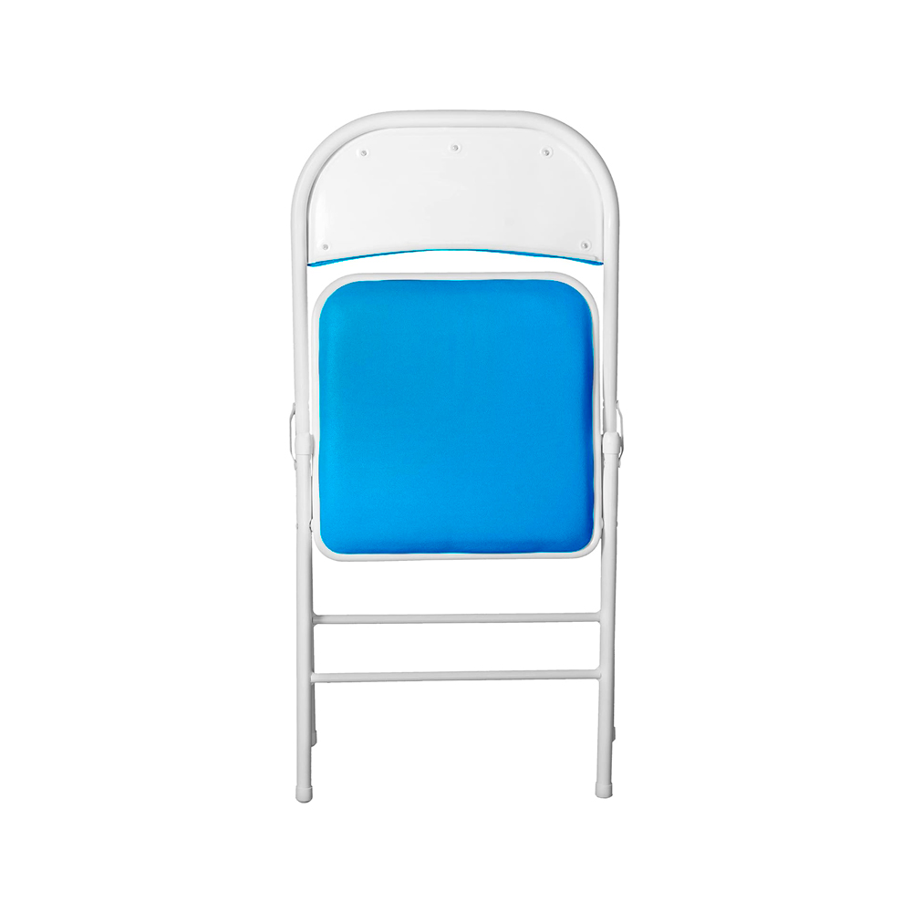 Set De 6 Sillas Plegables Ilios Innova Acojinadas Color Azul Claro