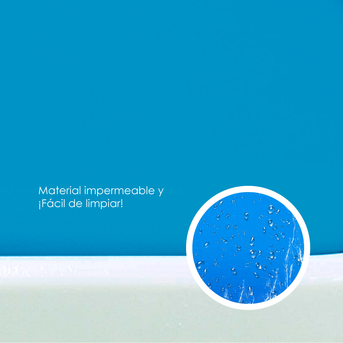 Set De 6 Sillas Plegables Ilios Innova Acojinadas Color Azul Claro