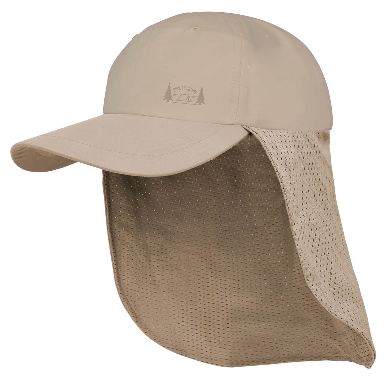 Gorra pescador con faldón de malla, C9211195, back to nature, beige