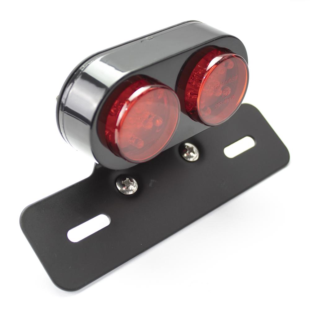 Calavera Dos reflectores Soporte negro 25pcs 12V 1.5-3W Led