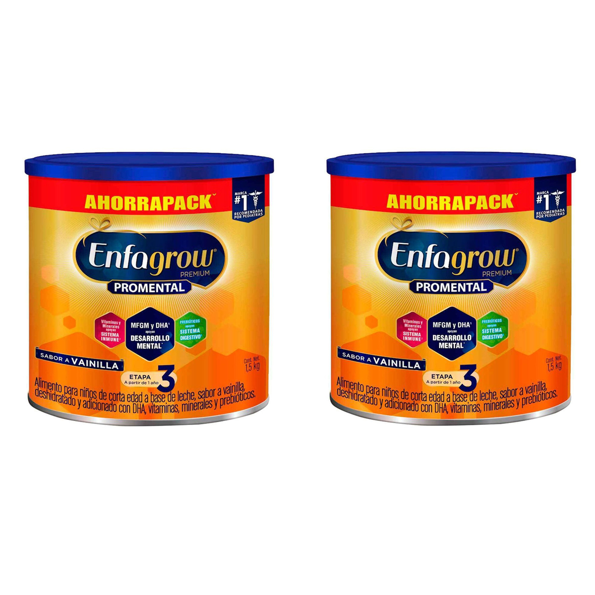 Fórmula Infantil Enfagrow Premium Etapa 3, 1.5kg 2pz