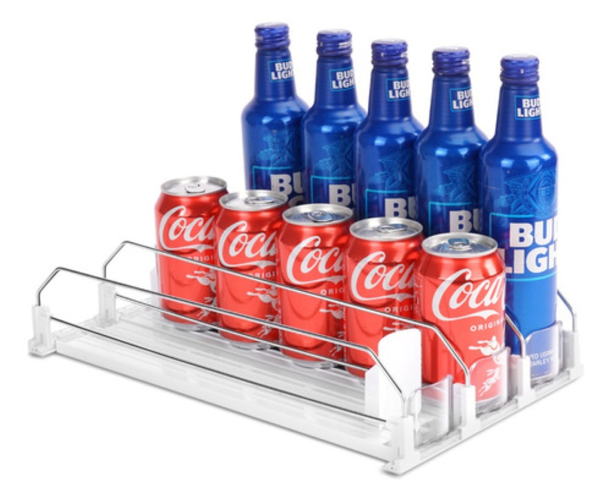 Organizador Automático De Latas De Refresco Para Dispensador Color Blanco transparente