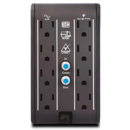Regulador de voltaje CDP R2CU-AVR1008 1000VA/500W indicadores LED de funcionamiento 8 NEMA 5-15R y 4 puertos USB