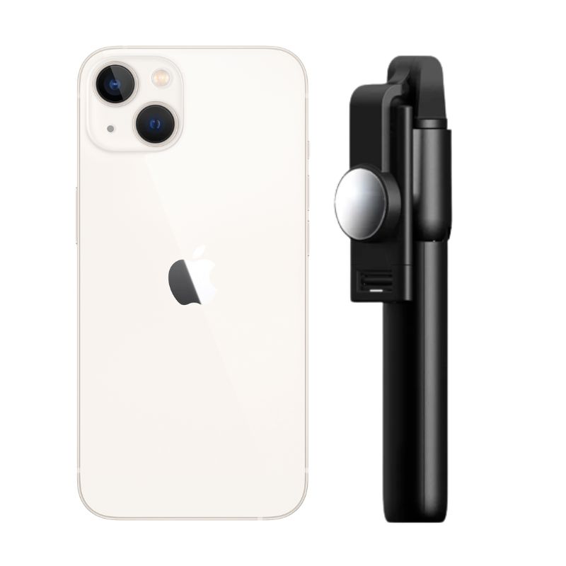 iPhone 13 Mini 128GB Blanco Reacondicionado + Baston Bluetooth