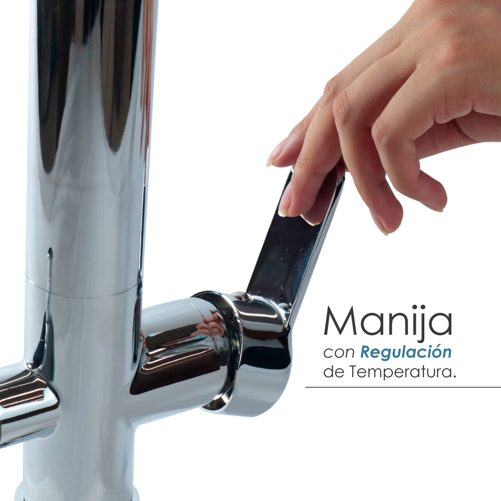 Grifo mezclador para cocina y purificador de agua cromo AT8108