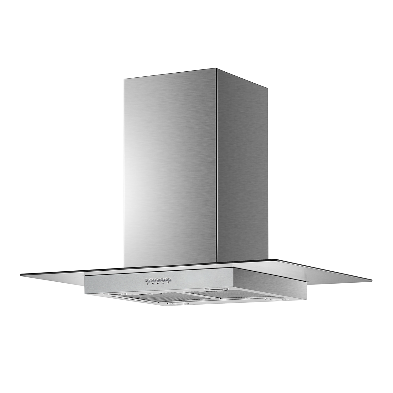 Campana Cocina Isla IHD Isola Miami 90 de 90 Cm Acero Inox Y Cristal Plano