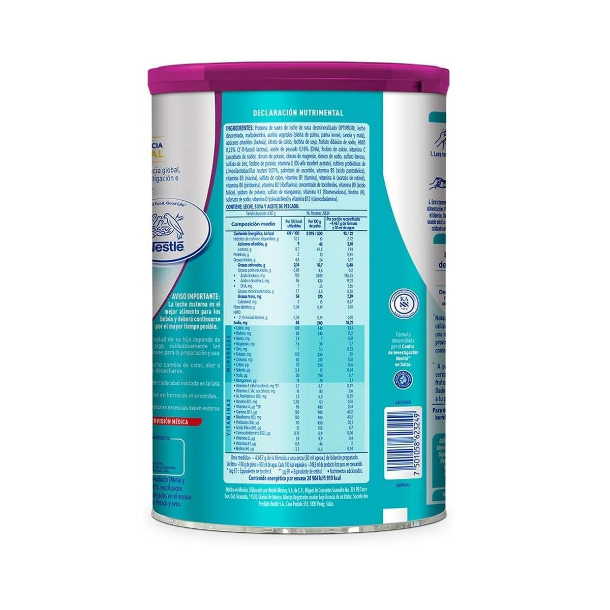 Fórmula Infantil Nan Optimal Pro Etapa 2, 1.2kg 2pz