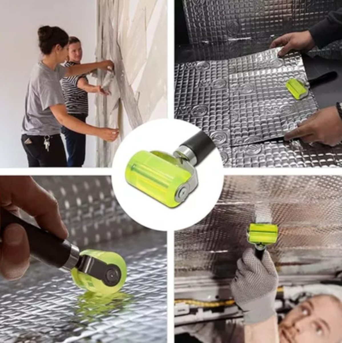 Rodillo De Presión Para Instalar Insonorizante Automotriz negro verde