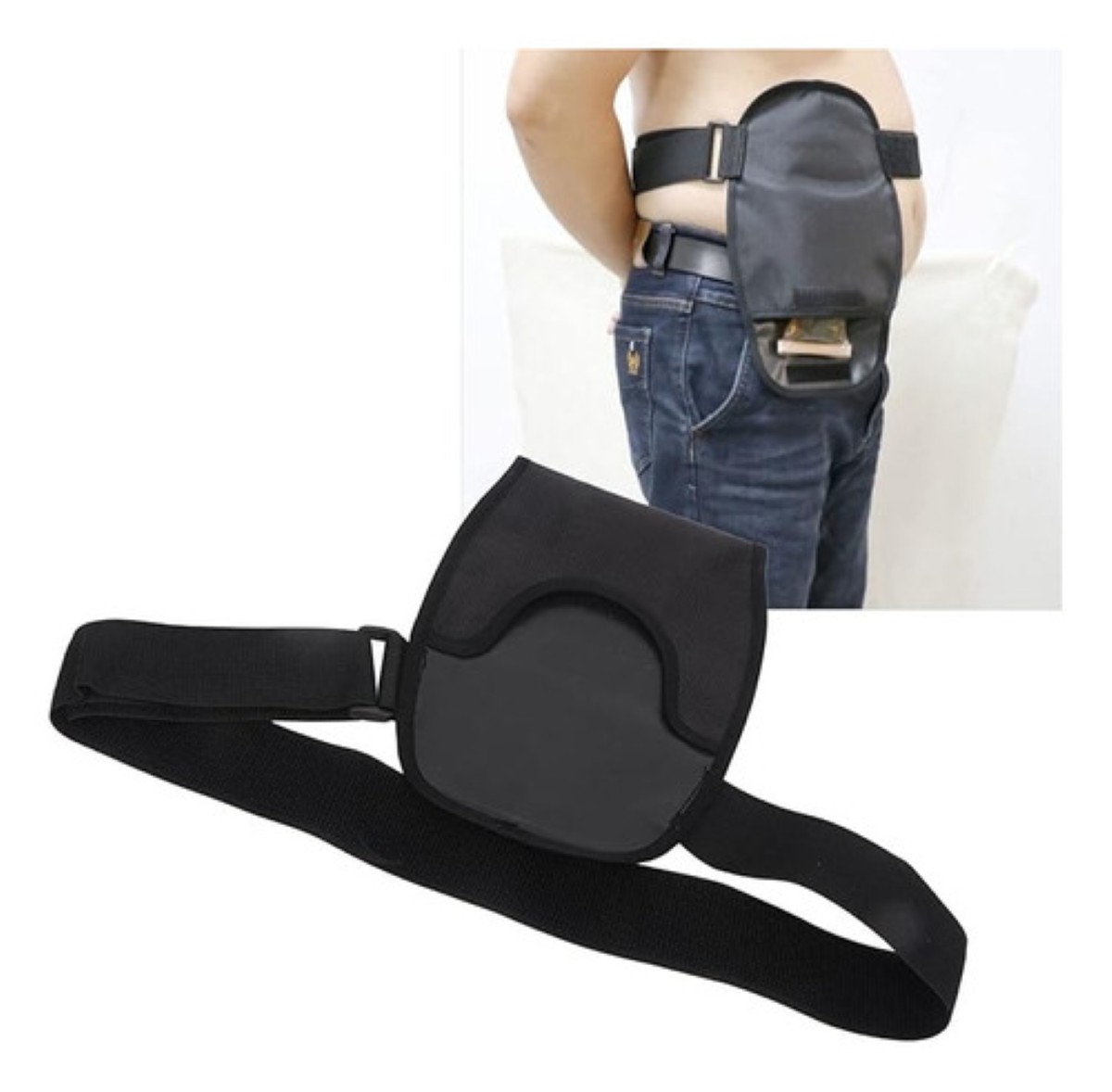Colostomia Ostomia Funda Para Bolsa De Colostomía negro
