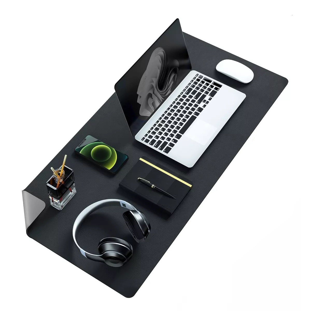 Mouse Pad Gamer Tapete Alfombrilla Escritorio Raton 80x40cm Gris Oscuro