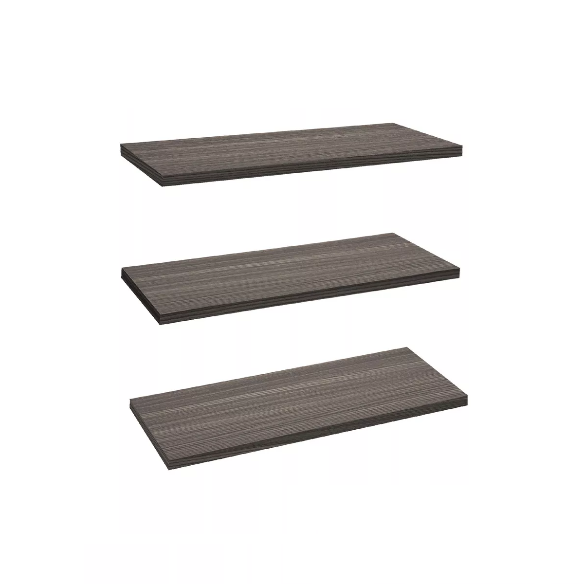 Repisas Flotantes Set De 3 Modernas Minimalistas 30 X 15 Cm, Gris