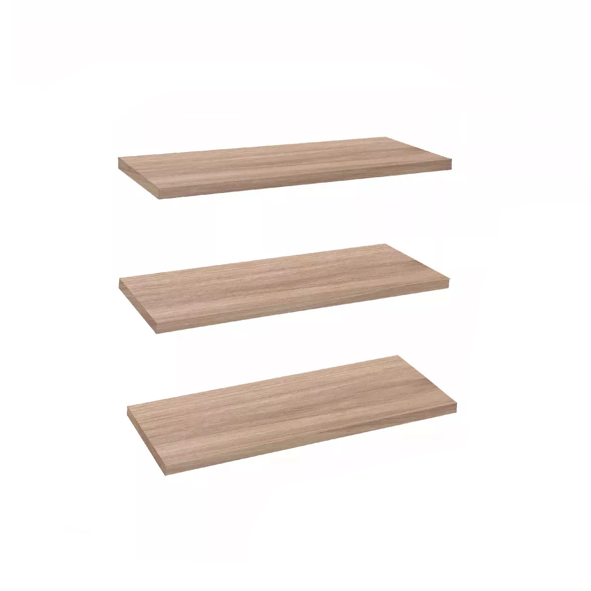 Repisas Flotantes Set De 3 Modernas Minimalistas 30 X 15 Cm, Marron