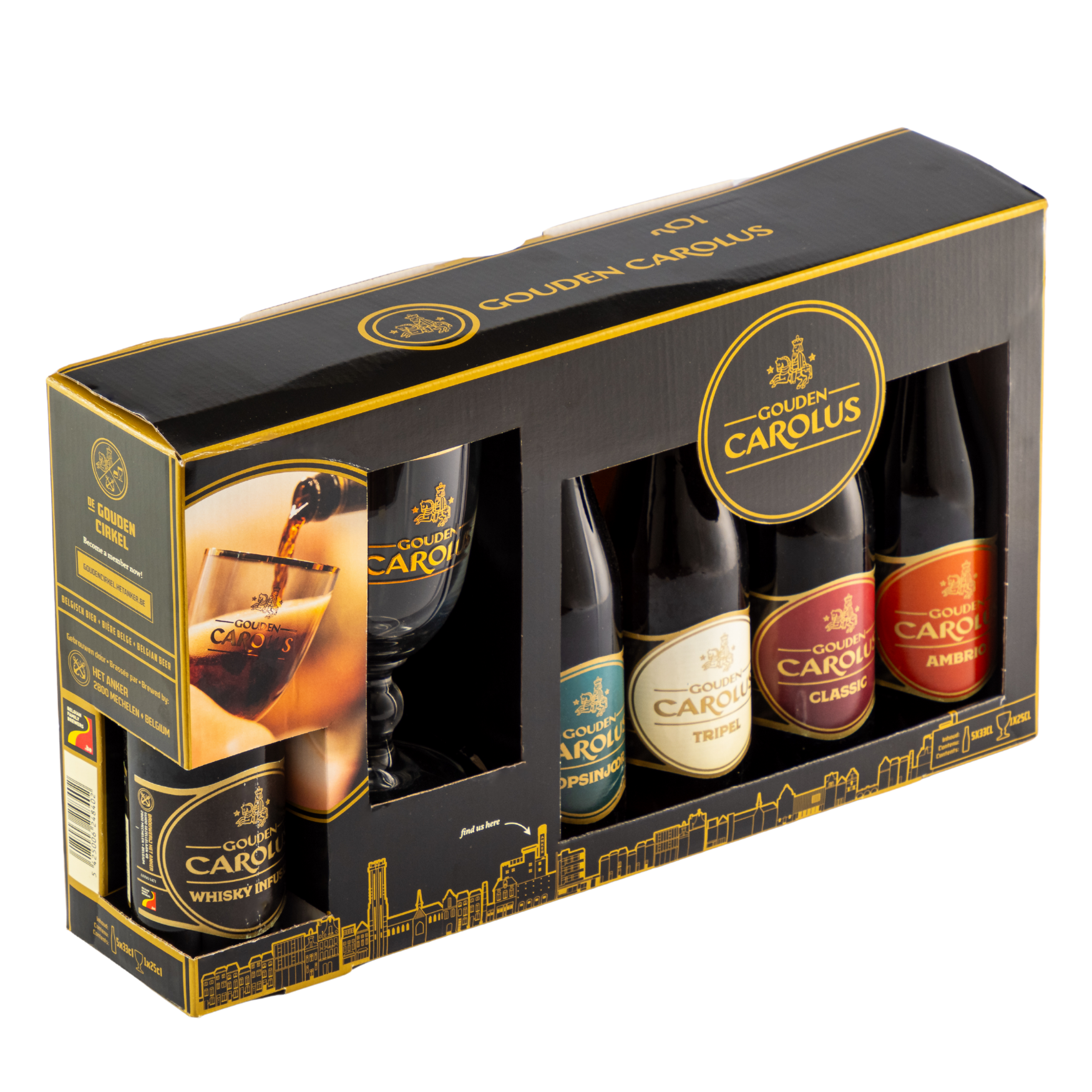 Five Pack Cerveza Gouden Carolus 330 Ml Con Copa