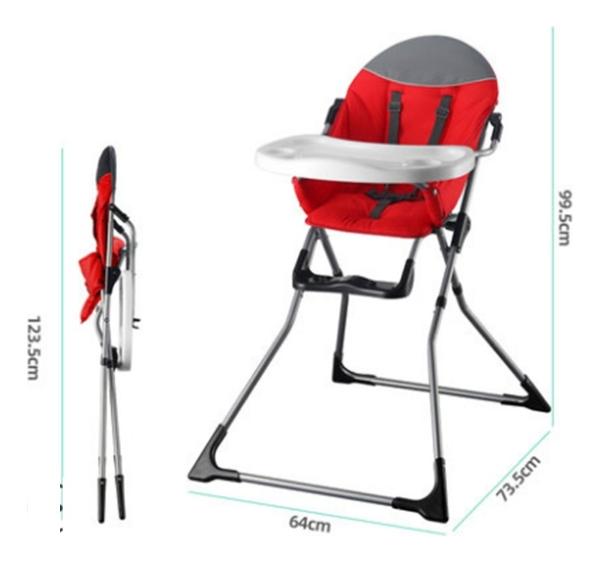 Silla Periquera Para Bebé Aeiou 101b Ajustable Rojo