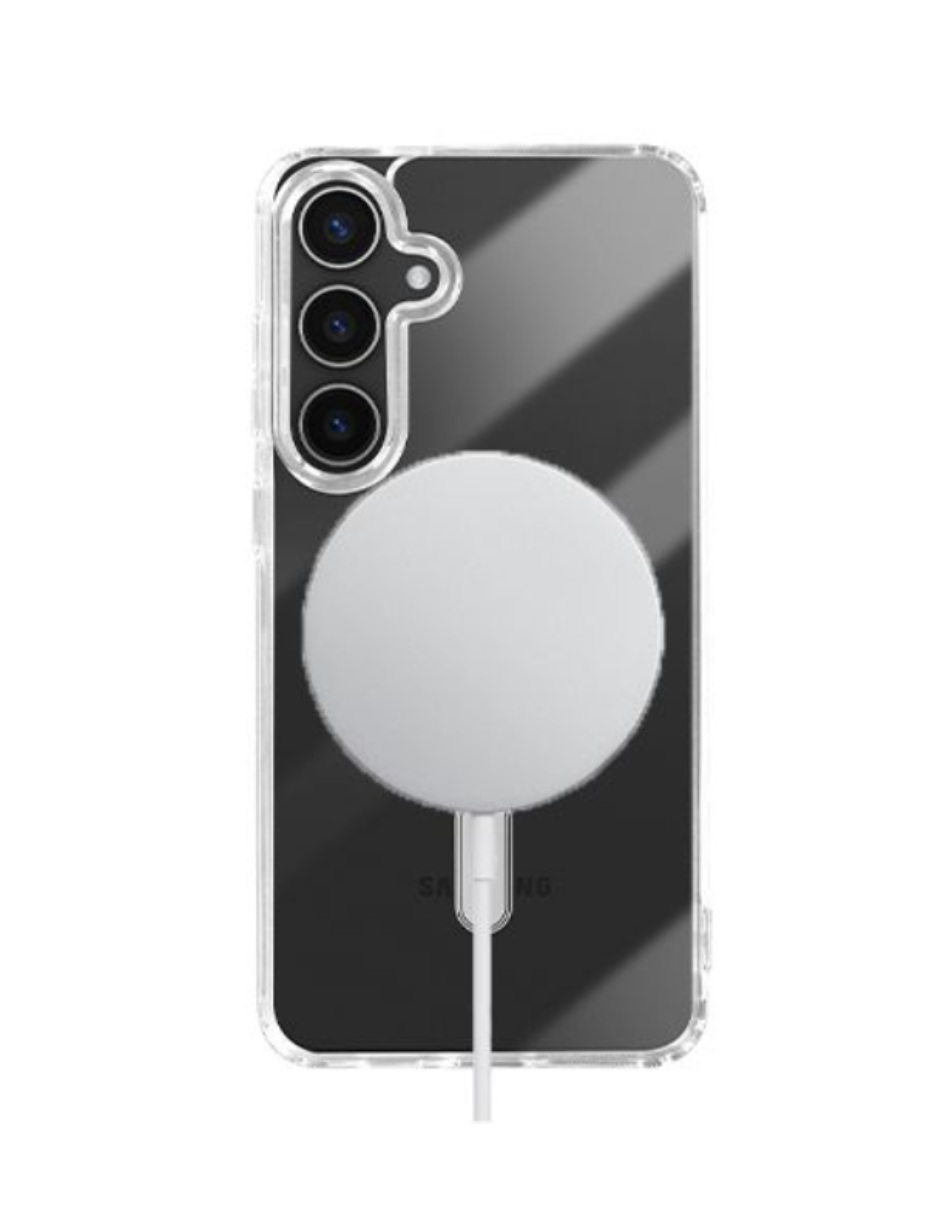 Funda Protectora Magnética Transparente Compatible S24 Fe