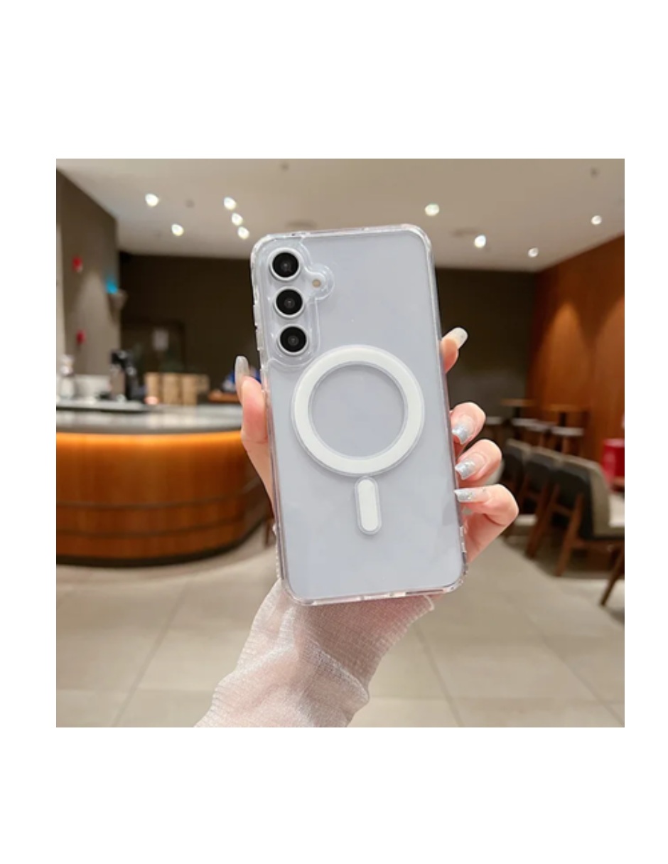 Funda Protectora Magnética Transparente Compatible S24 Fe