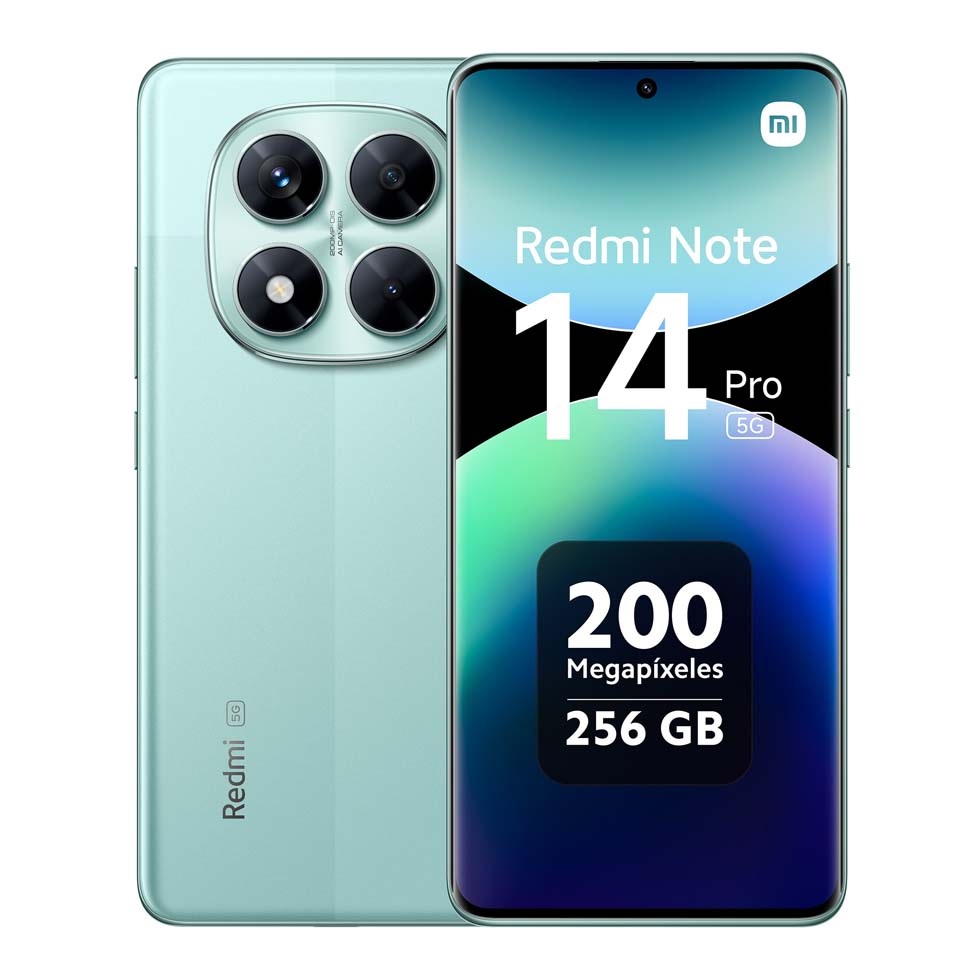Xiaomi Redmi Note 14 Pro 5G 256Gb 8Ram Color Verde DualSim Nuevo Libre