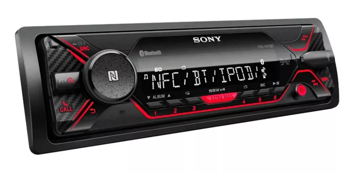 Auto Estéreo  SONY DSX-A410BT Usb iPod Aux Bluetooth Nfc Extrabass