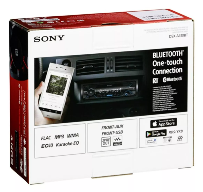 Auto Estéreo  SONY DSX-A410BT Usb iPod Aux Bluetooth Nfc Extrabass