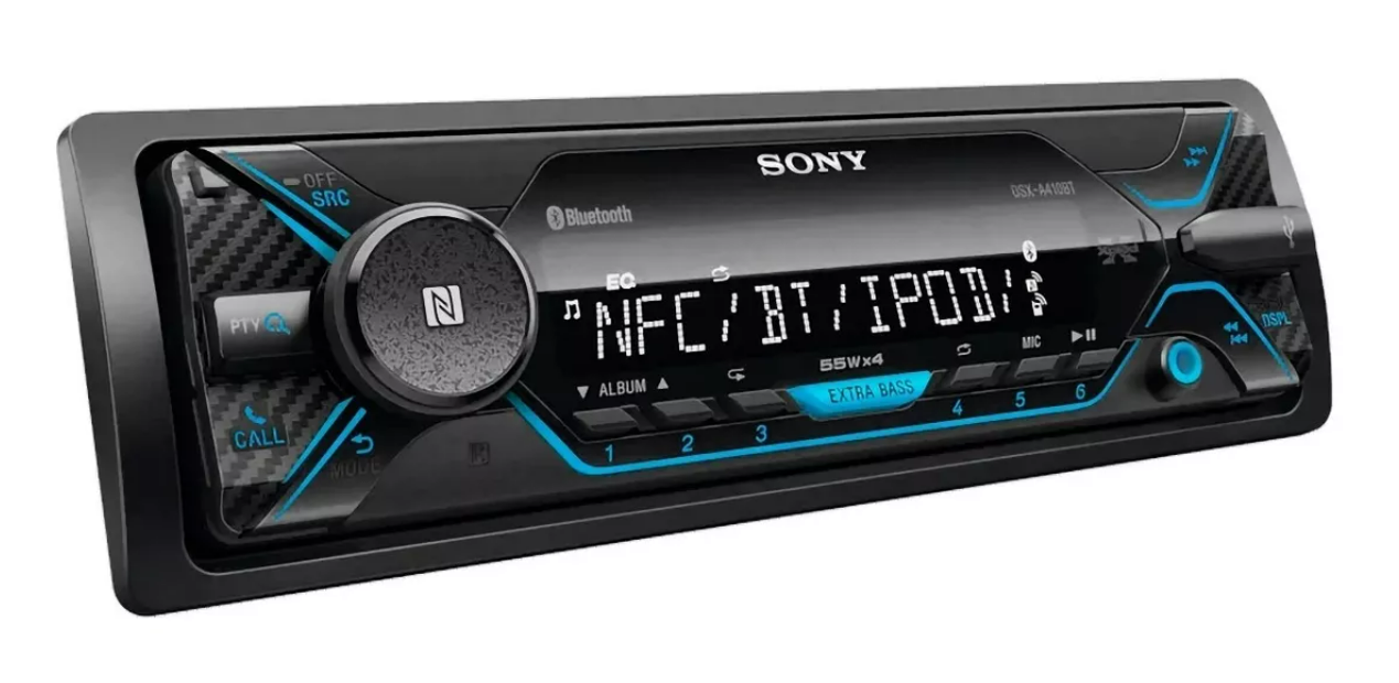 Auto Estéreo  SONY DSX-A410BT Usb iPod Aux Bluetooth Nfc Extrabass