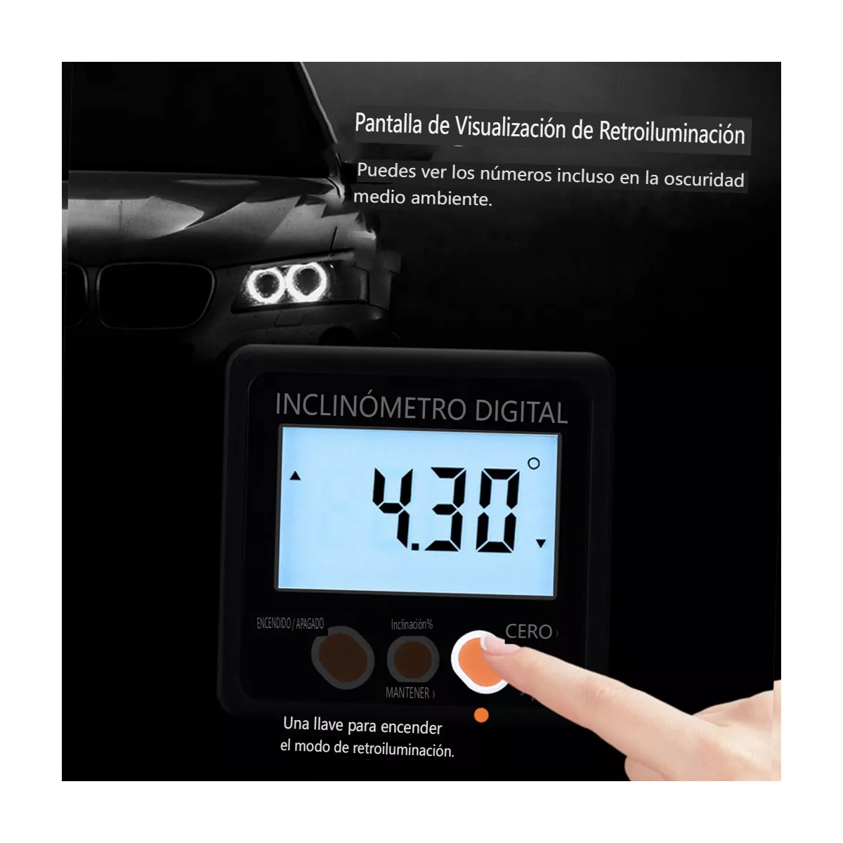 Inclinómetro Digital Transportador Electrónico De 0-360°