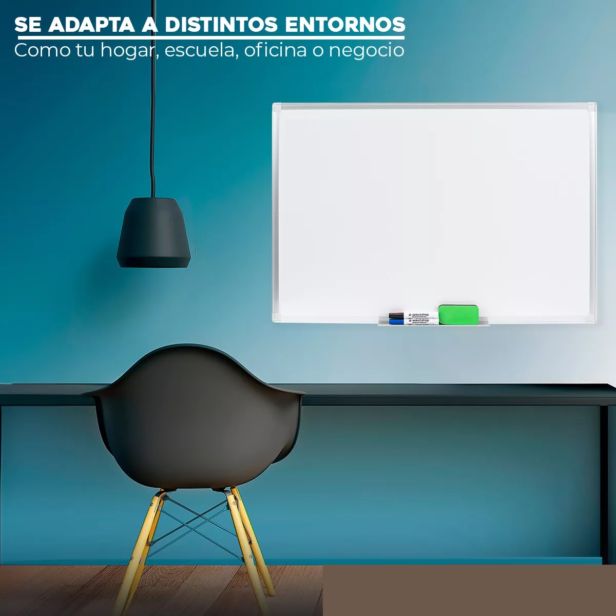 Pizarrón Blanco Magnético Pizarra 90x60cm Con 4 Marcadores