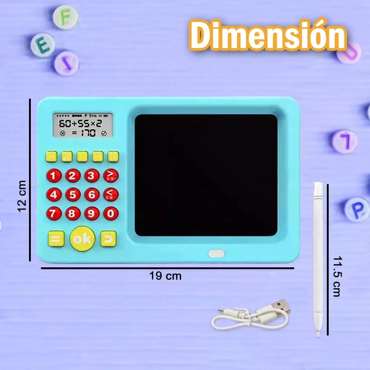 Pizarrones Magicos Tableta De Dibujo Niños Con Calculadora