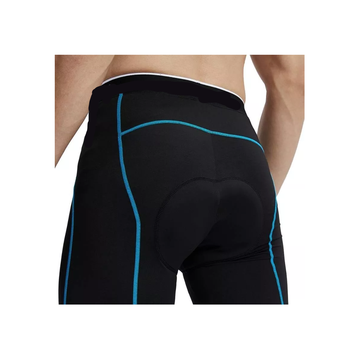 Shorts De Ciclismo Con Cojín De Silicona Sin Impactar Azul Talla: S
