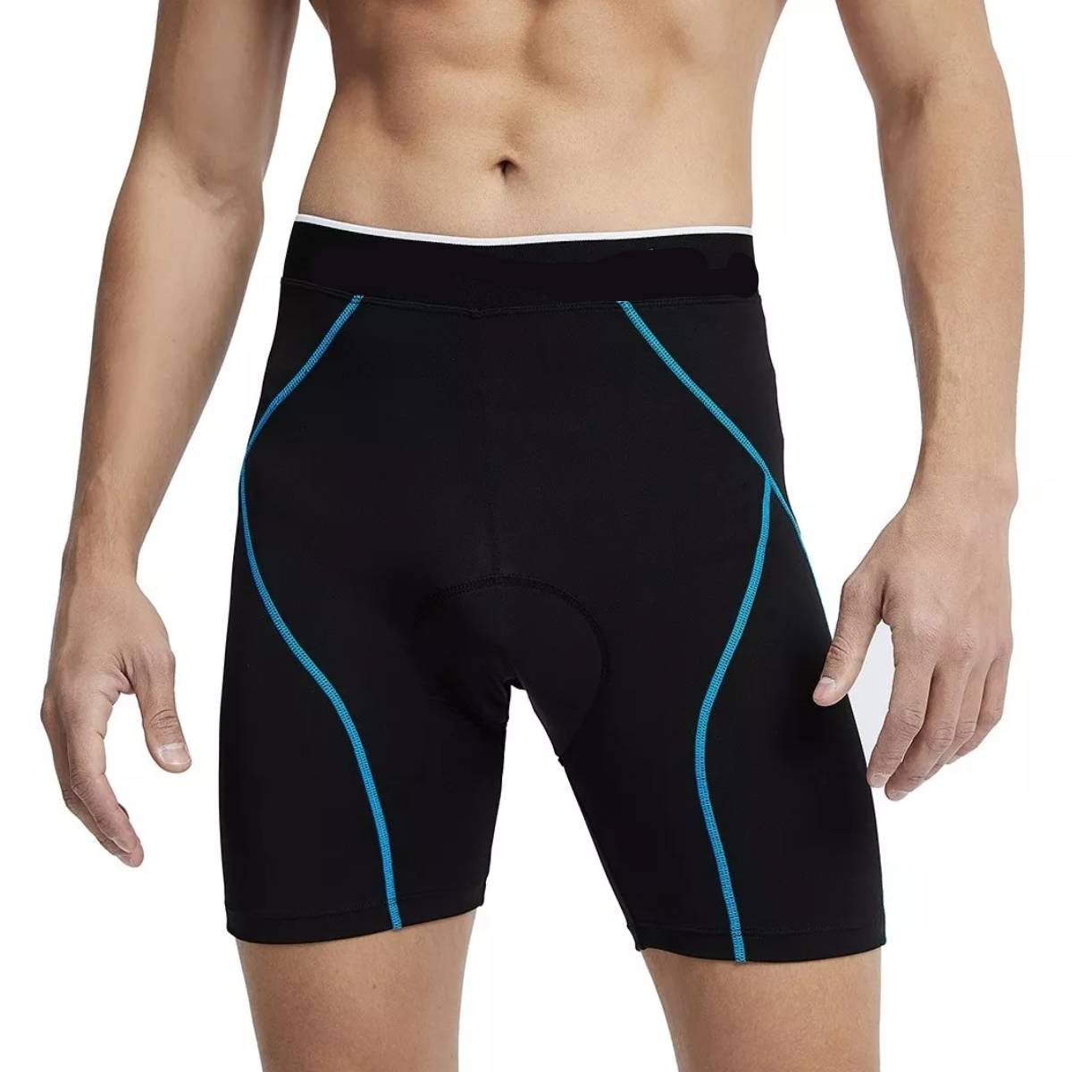 Shorts De Ciclismo Con Cojín De Silicona Sin Impactar Azul Talla: S
