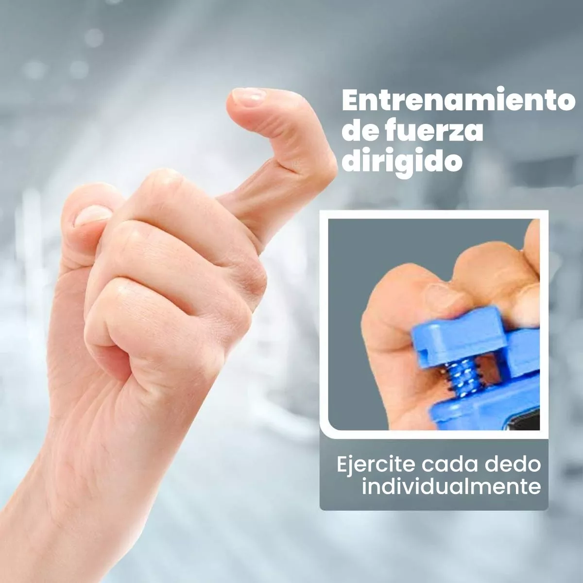 3 Pcs Ejercitador De Dedos Fortalecedor De Mano Fisioterapia