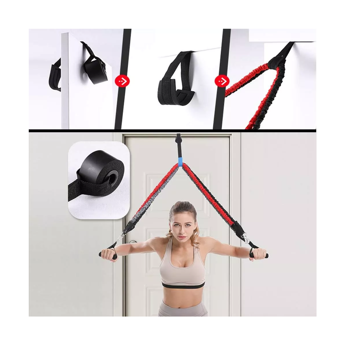 150lbs Kit De Banda De Resistencia Ligas Para Ejercicio 12pz