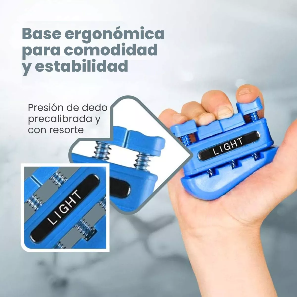 3 Pcs Ejercitador De Dedos Fortalecedor De Mano Fisioterapia
