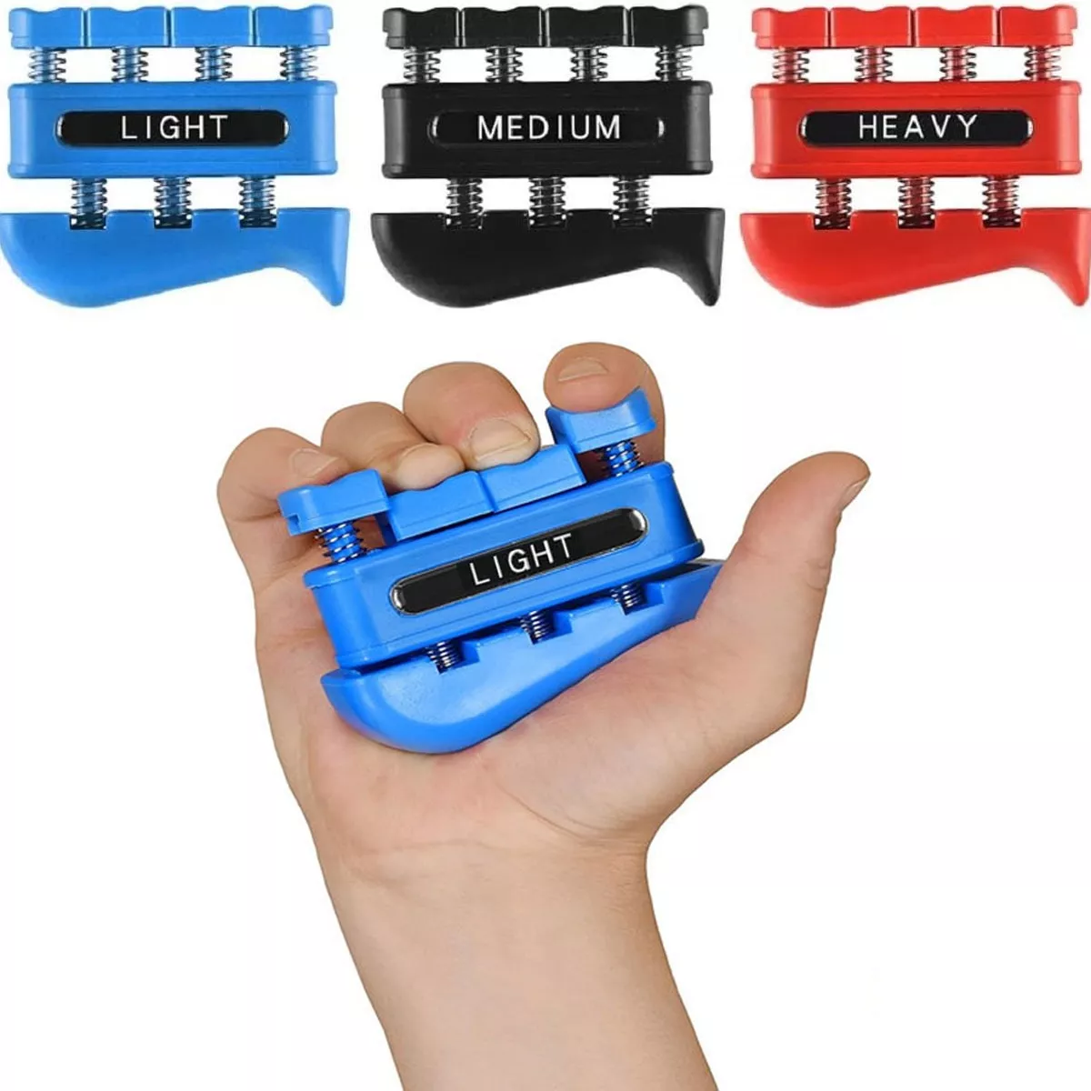 3 Pcs Ejercitador De Dedos Fortalecedor De Mano Fisioterapia