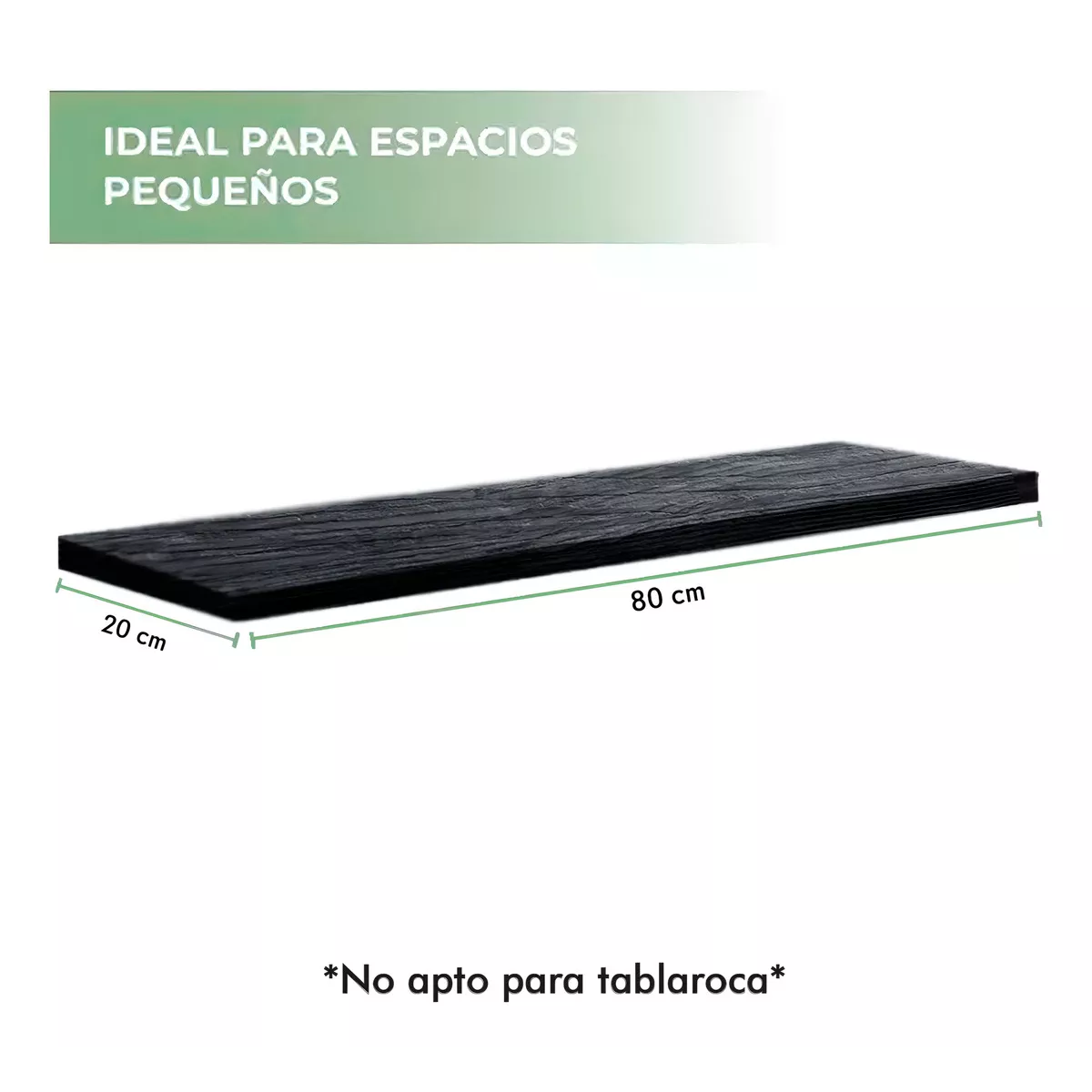 Kit 3 Repisas Flotantes Minimalistas 80x20 Cm Color Anahuac