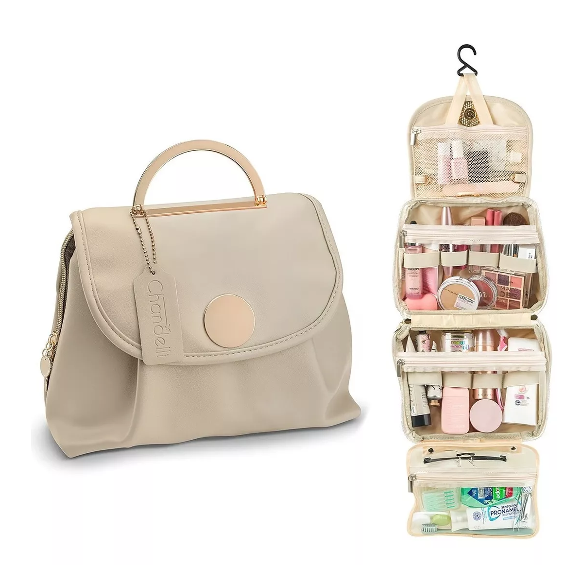 Neceser Profesional Caja Cosmetiquera De Viaje Blanco