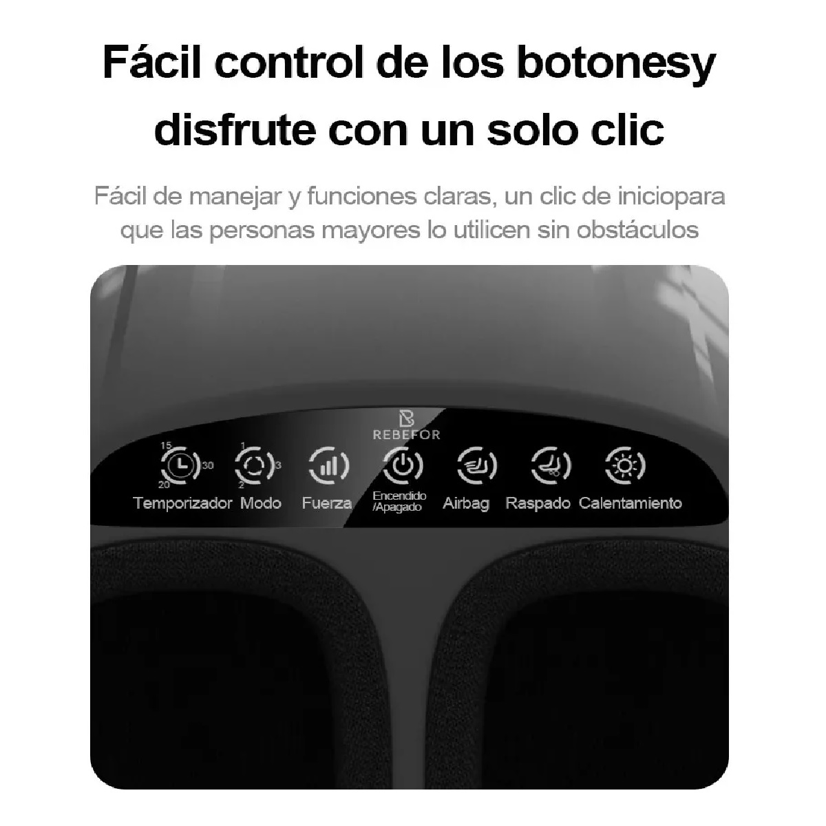 Masajeador Electrico Mejora Circulación Y Fortalece Piernas Color Negro
