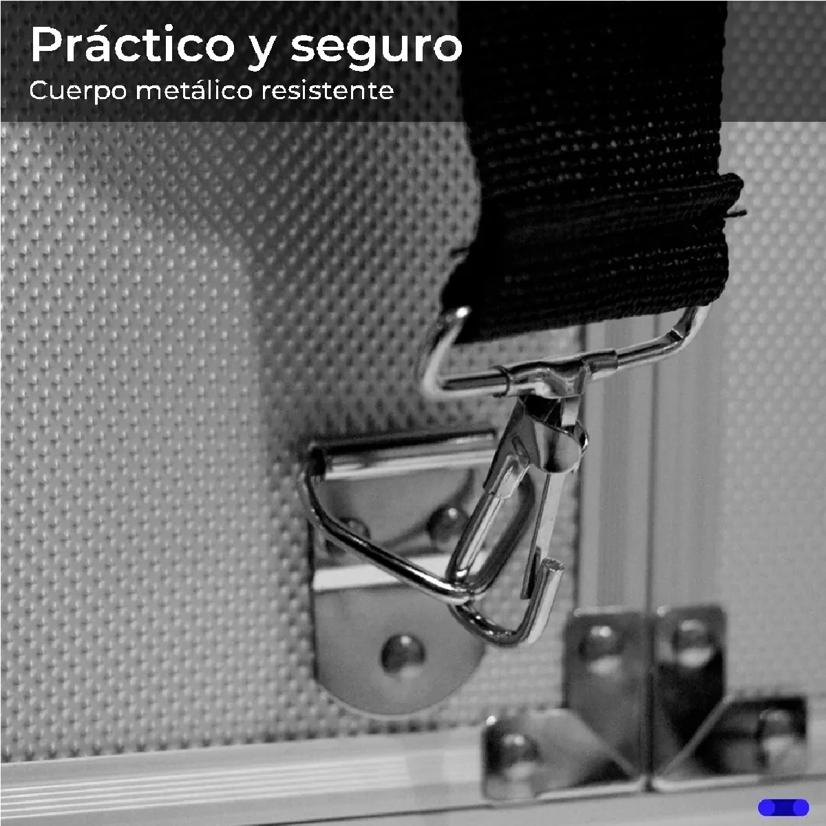 Neceser Maletín Metálico Reforzado Cosmetiquera Profesional Plata