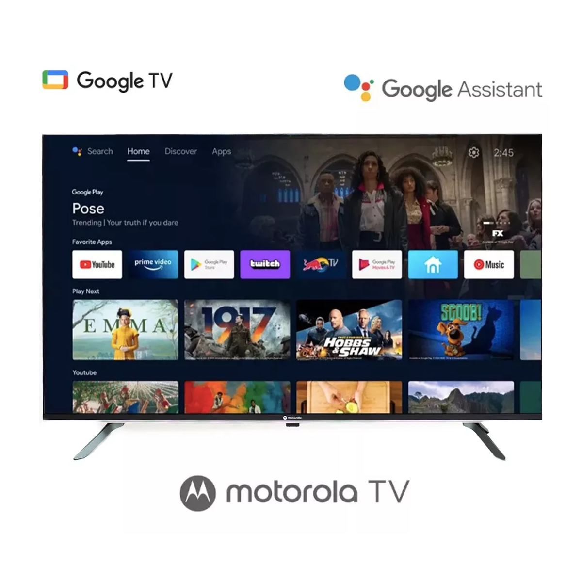 Pantalla Motorola MOT43FLE11 43" Full HD LED