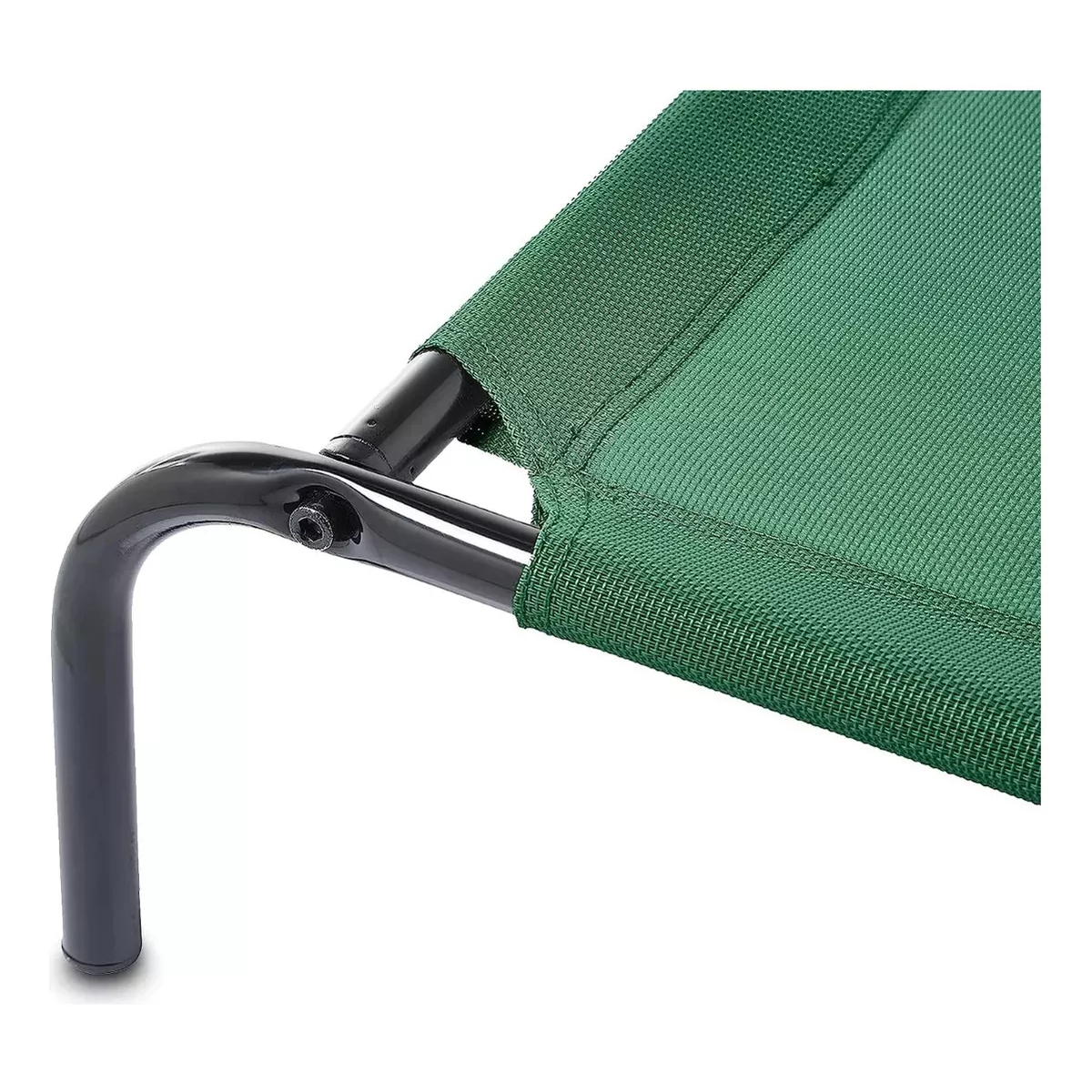 Cama Elevada Para Perro Mediano Resistente Portátil Color Verde