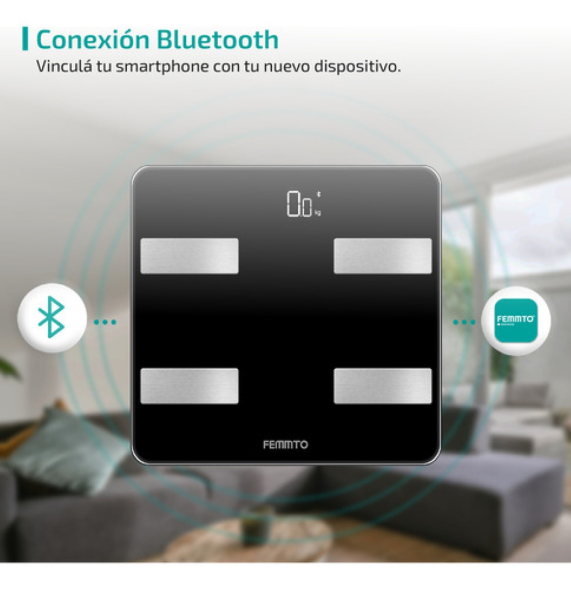 Bascula Digital Bioimpedancia Inteligente 180 Kg Peso Personas Pesa Corporal negro