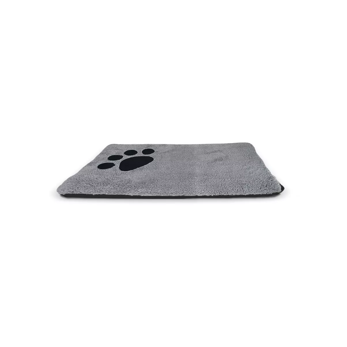 Cama Tapete Sencillo Para Mascota Perro O Gato Chico Negro/Gris
