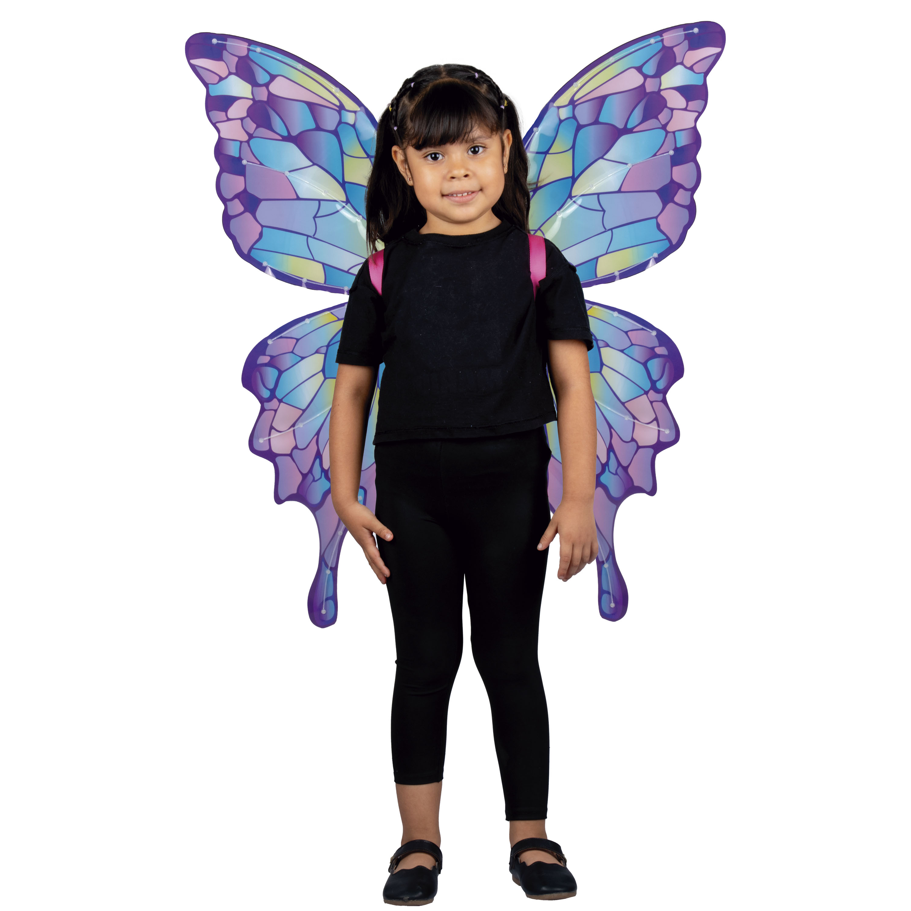 Alas De Mariposa  para Niña, Animadas Con Luz Y Movimiento, Accesorio para disfraz de Mariposa