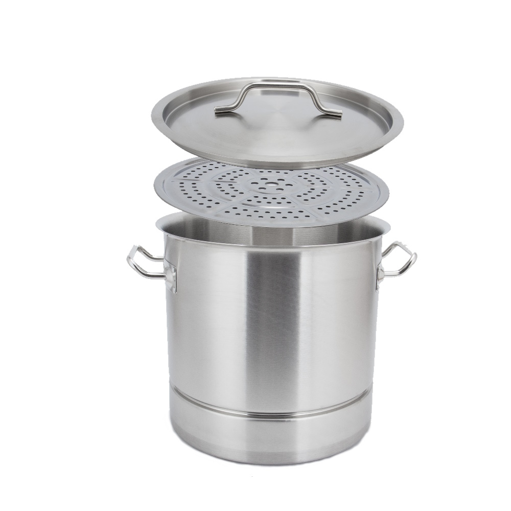 Vaporera Tamalera 32 cm Acero Inoxidable Inducción Fraciel