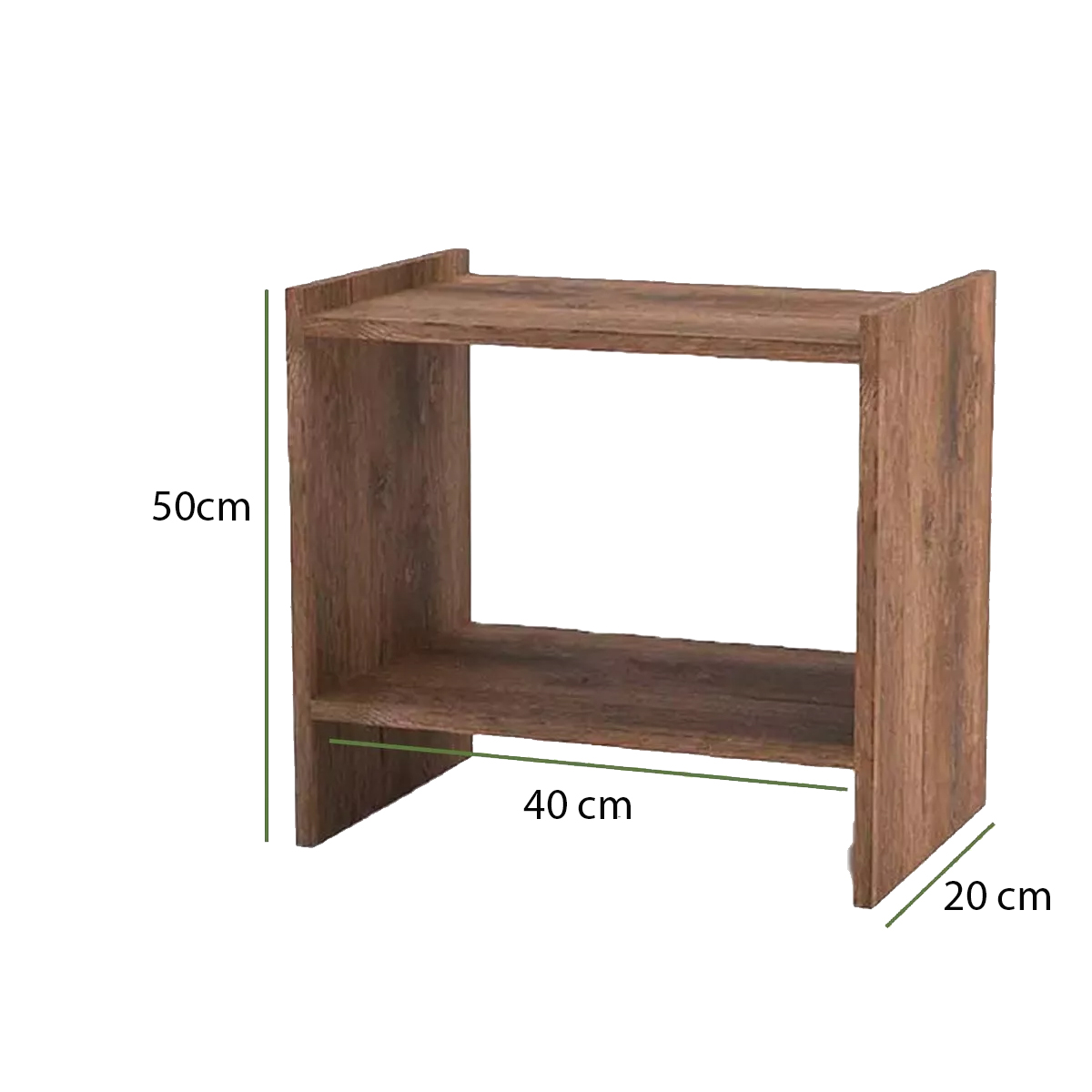 2 Mesas Noche Buró Recamara Organizador Minimalista Acabado Elegante Color Madera