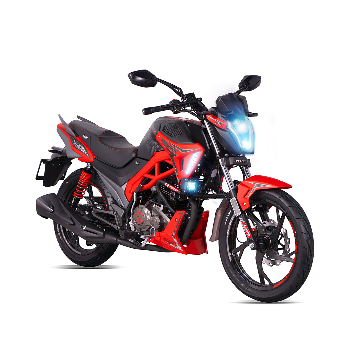 Motocicleta Veloci Razzer GT3 220 CC Rojo Mate 2025