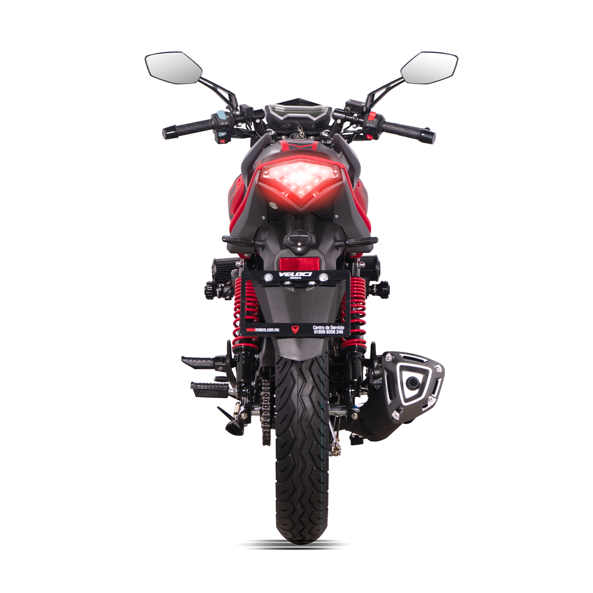 Motocicleta Veloci Razzer GT3 220 CC Rojo Mate 2025
