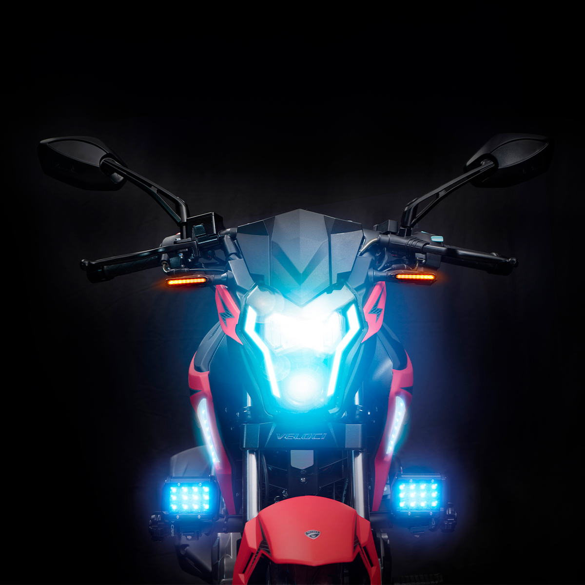 Motocicleta Veloci Razzer GT3 220 CC Rojo Mate 2025