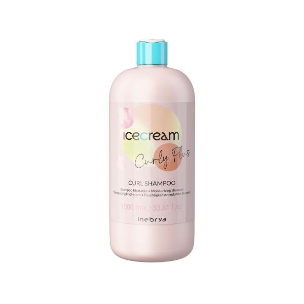Inebrya Ice Cream Curl Shampoo Hidratante Profesional 1000ml Definición Rizos