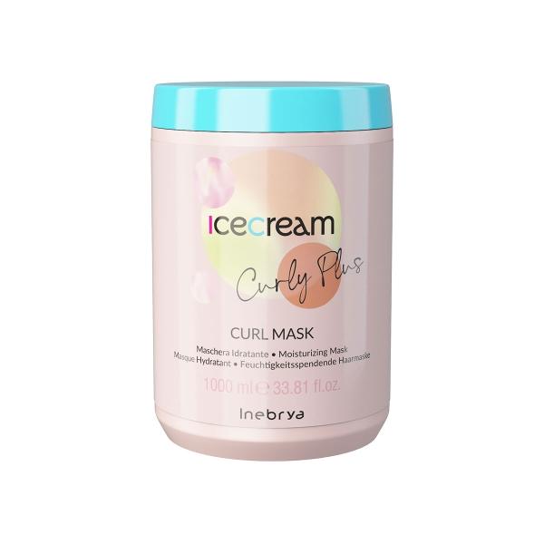 Inebrya Ice Cream Curl Mask 1000ml Mascarilla Hidratante Profesional para Rizos